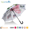 Proteção UV promocional Auto guarda-chuva de transferência de calor guarda-chuva aberto guarda-chuva